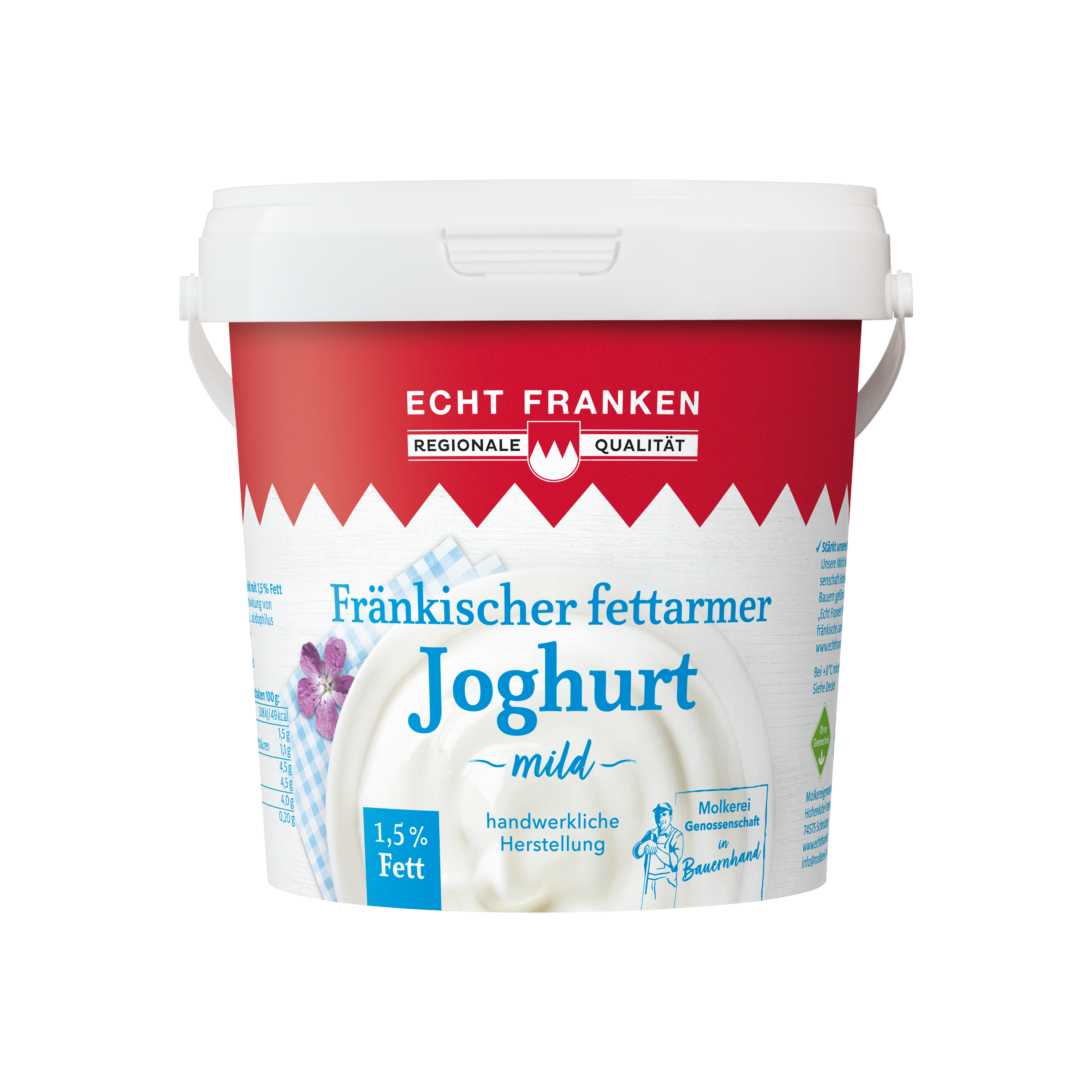 Fränkischer Joghurt fettarm 1,5%, 1kg