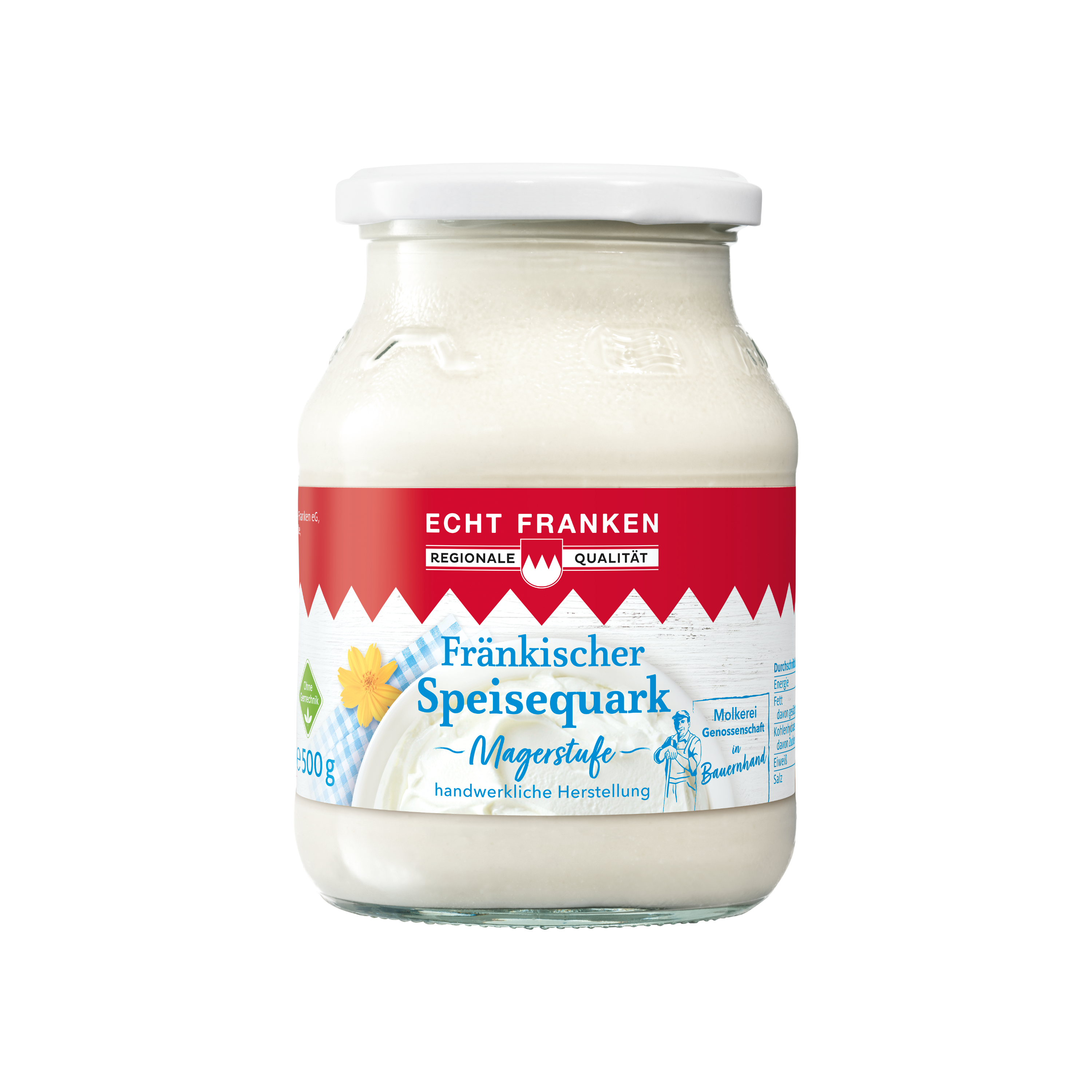 Fränkischer Speisequark, Magerstufe