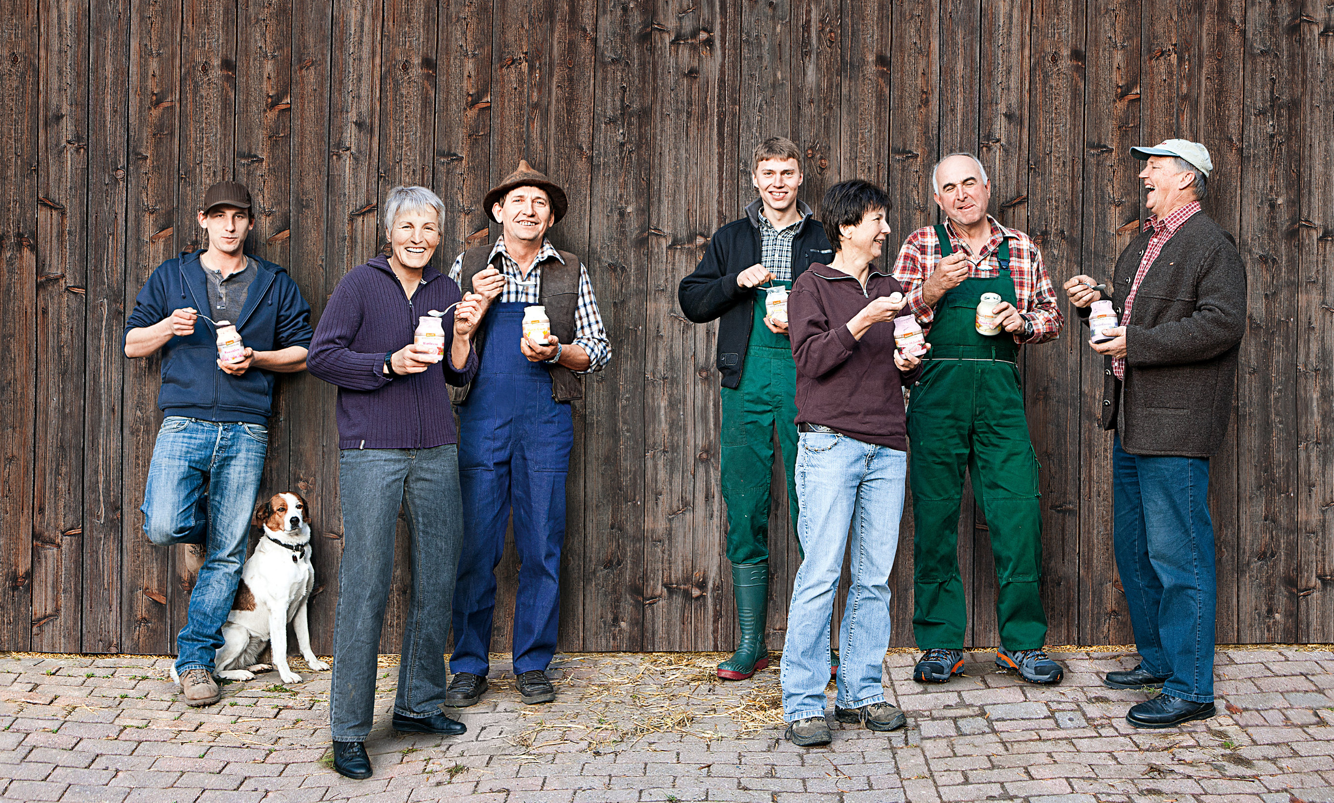 Milchbauern Gruppenfoto